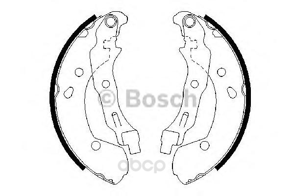 

Тормозные колодки Bosch барабанные 986487668