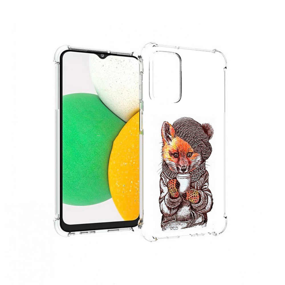 

Чехол MyPads Tocco для Samsung Galaxy A23 лиса в шапке, Tocco