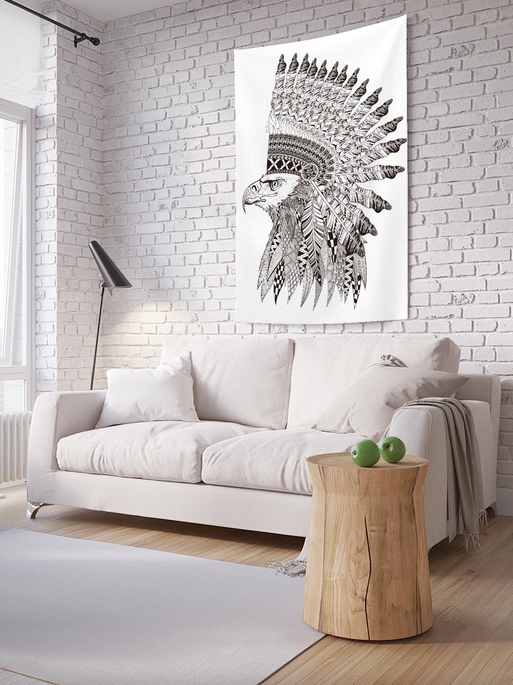 

Вертикальное фотопанно на стену JoyArty Орел вождь 150x200 см, Орел вождь