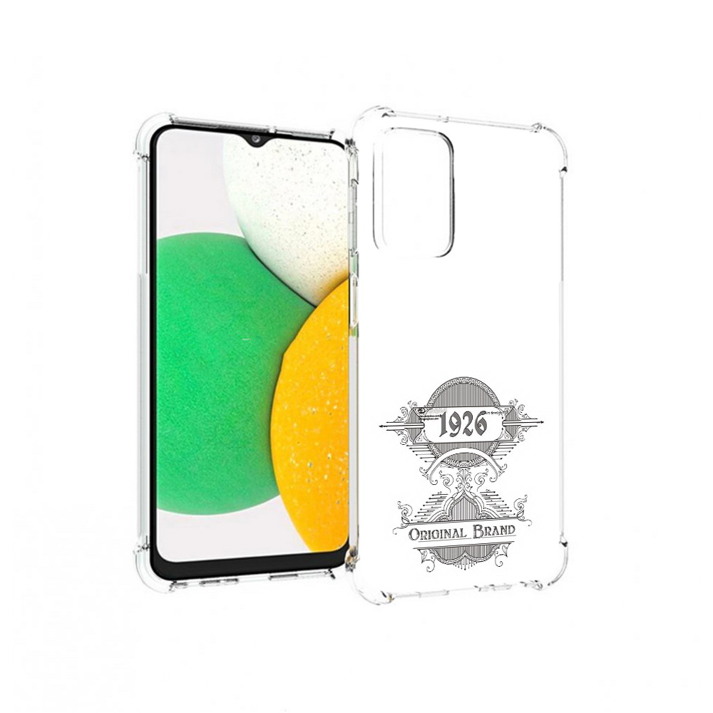 

Чехол MyPads Tocco для Samsung Galaxy A23 логотип черно белый, Прозрачный, Tocco