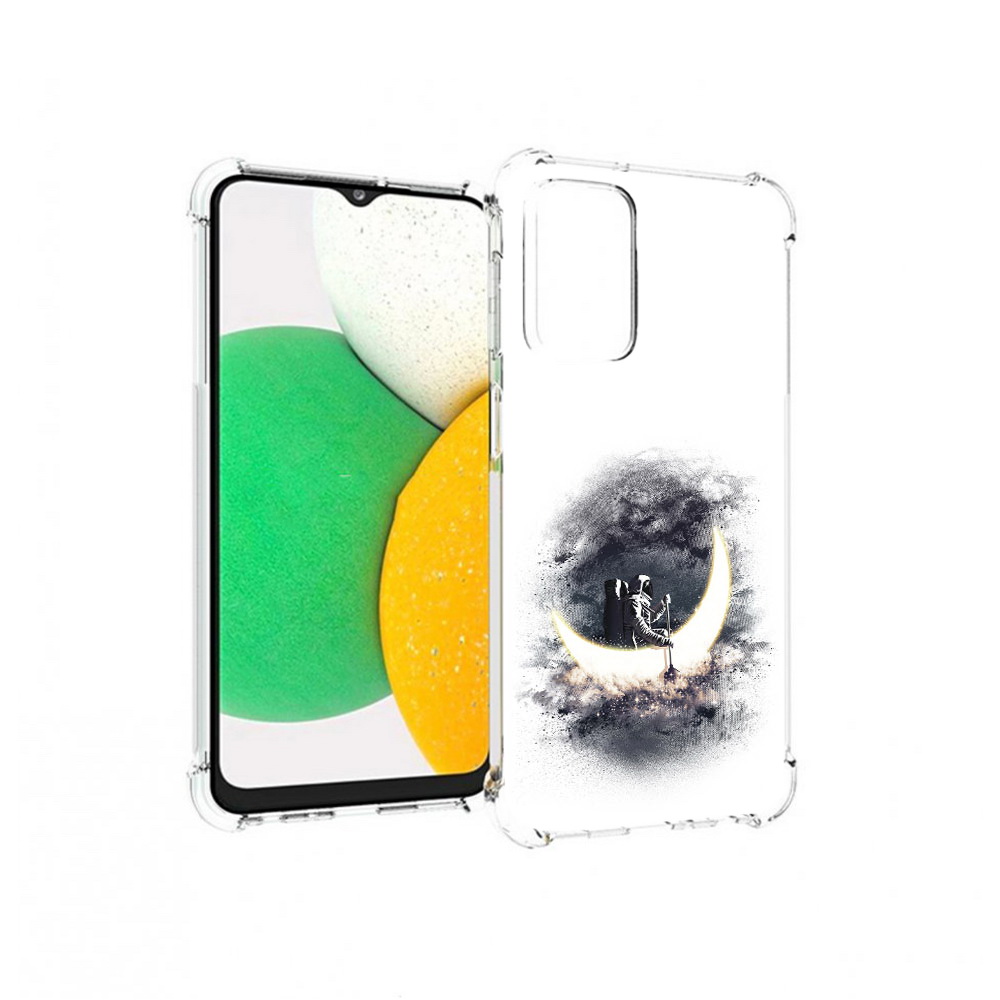 

Чехол MyPads Tocco для Samsung Galaxy A23 лунный путешественник, Прозрачный, Tocco