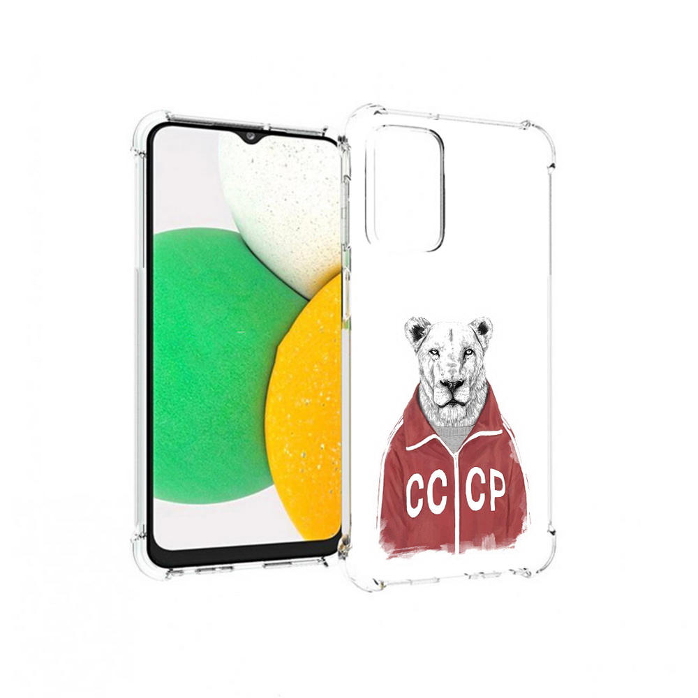 

Чехол MyPads Tocco для Samsung Galaxy A23 львица ссср, Прозрачный, Tocco