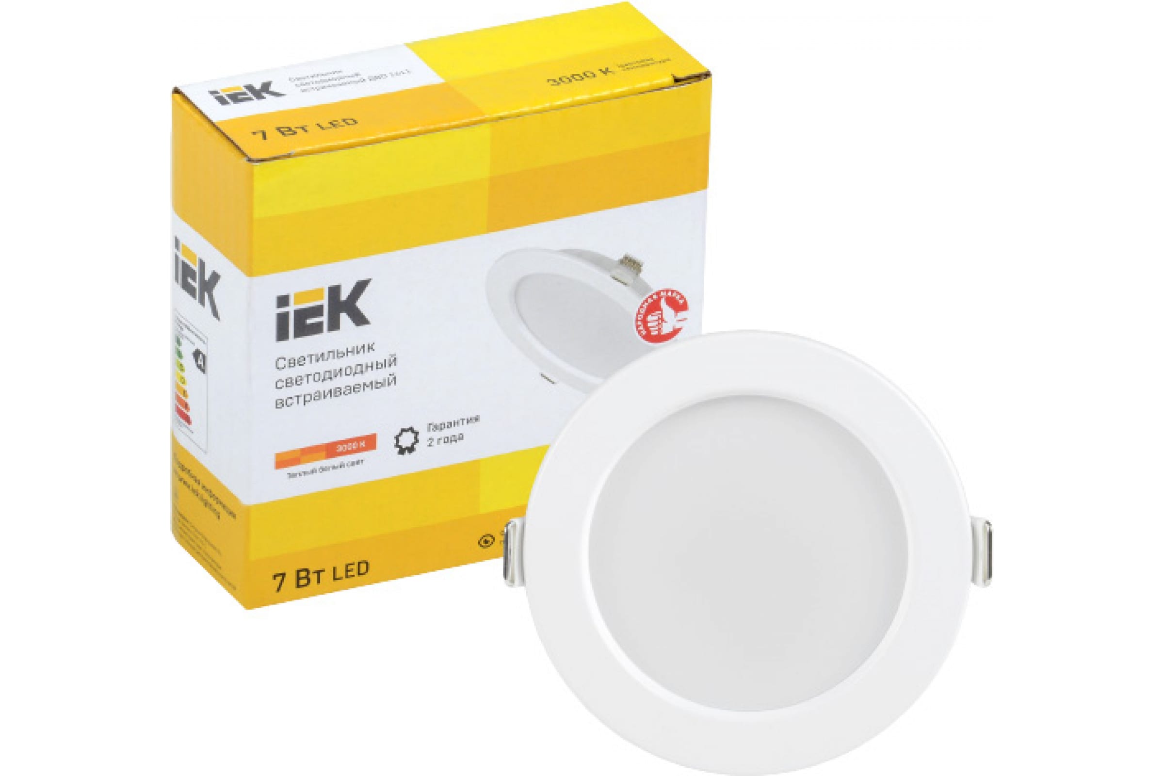 

IEK Светильник LED ДВО 1611 белый круг 7Вт 3000К IP20 LDVO0-1611-07-3000-K01