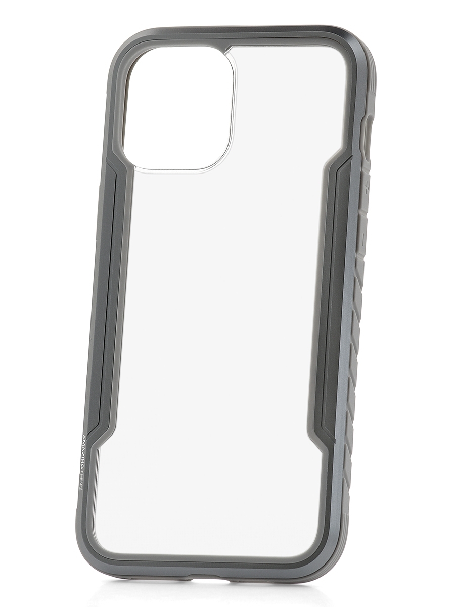 фото Чехол на apple iphone 12 pro max amazingthing military clear silver