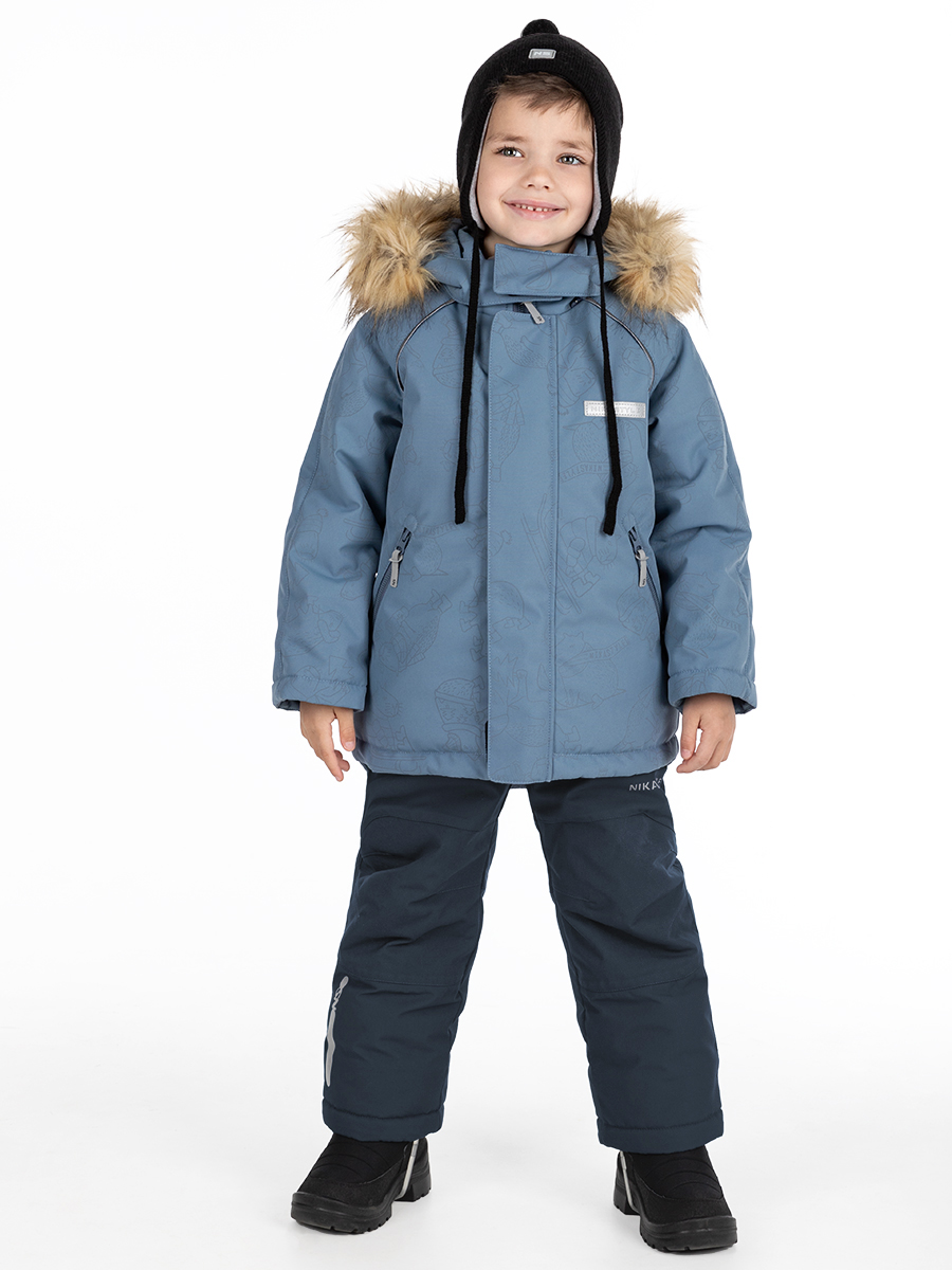

Комплект верхней одежды детский NIKASTYLE 7з0324, туман/деним, 104, Голубой;синий, 7з0324