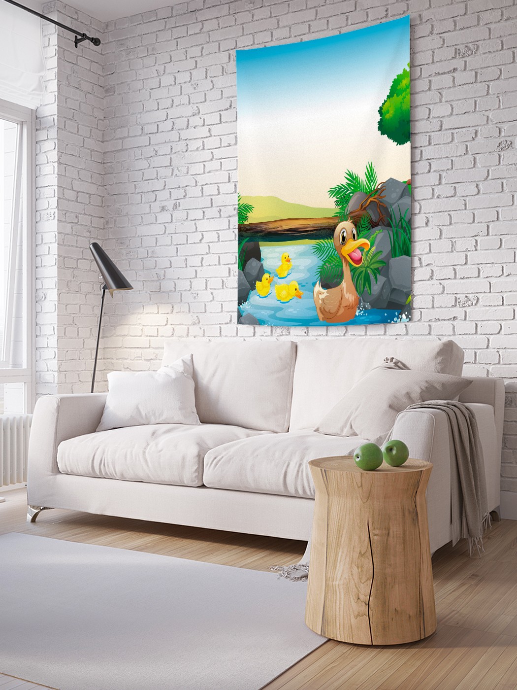 

Вертикальное фотопанно на стену JoyArty Утиная радость 150x200 см, Утиная радость