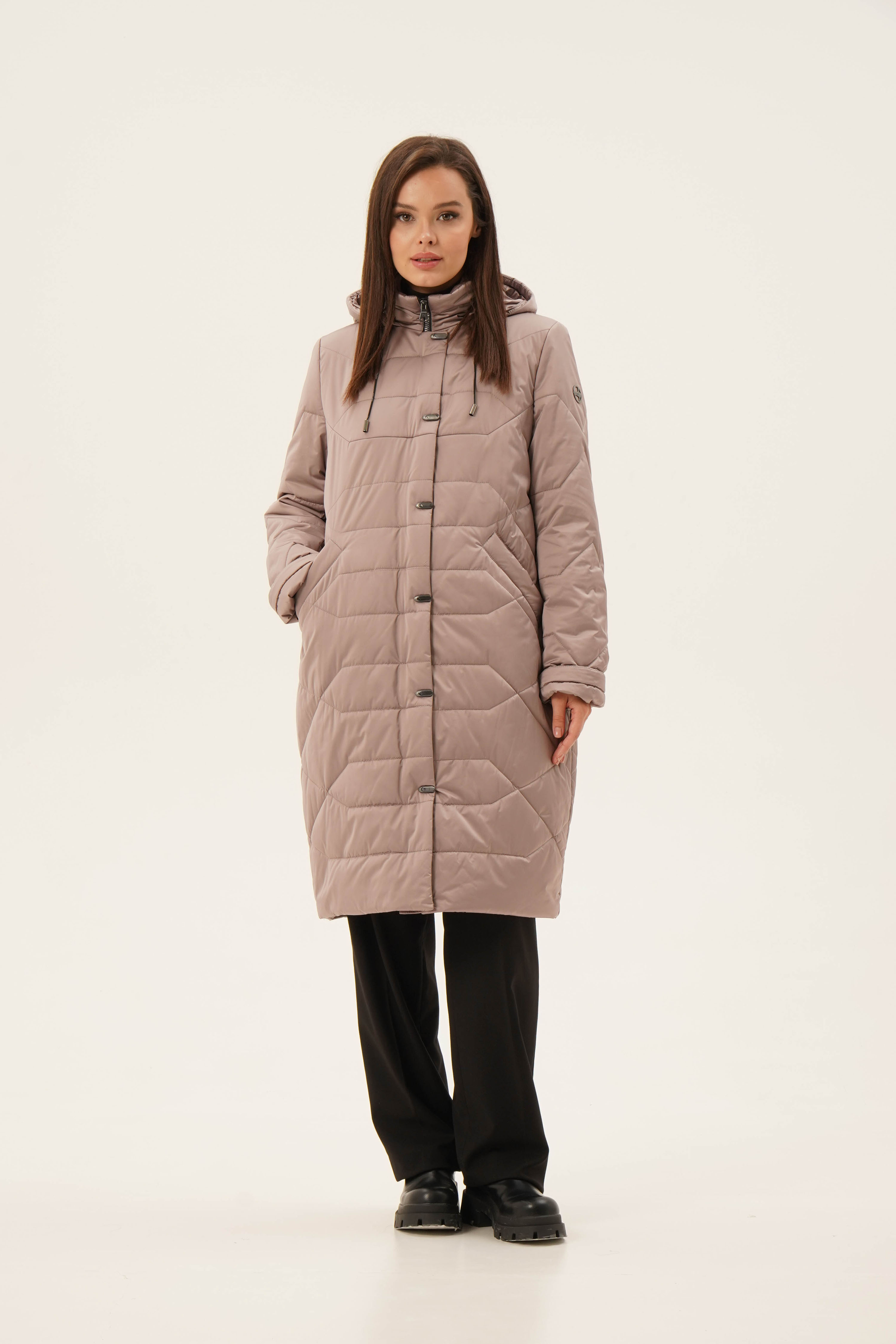 

Пальто женское Maritta 28-3011-50 розовое 46 EU, Розовый, 28-3011-50