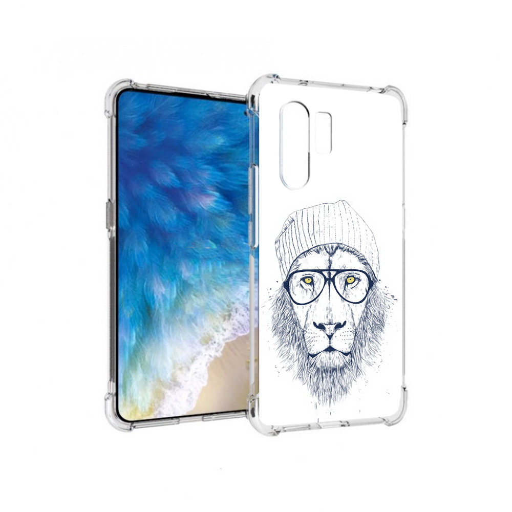 

Чехол MyPads Tocco для Vivo X30 хиппи лев (PT142331.408.663), Прозрачный, Tocco
