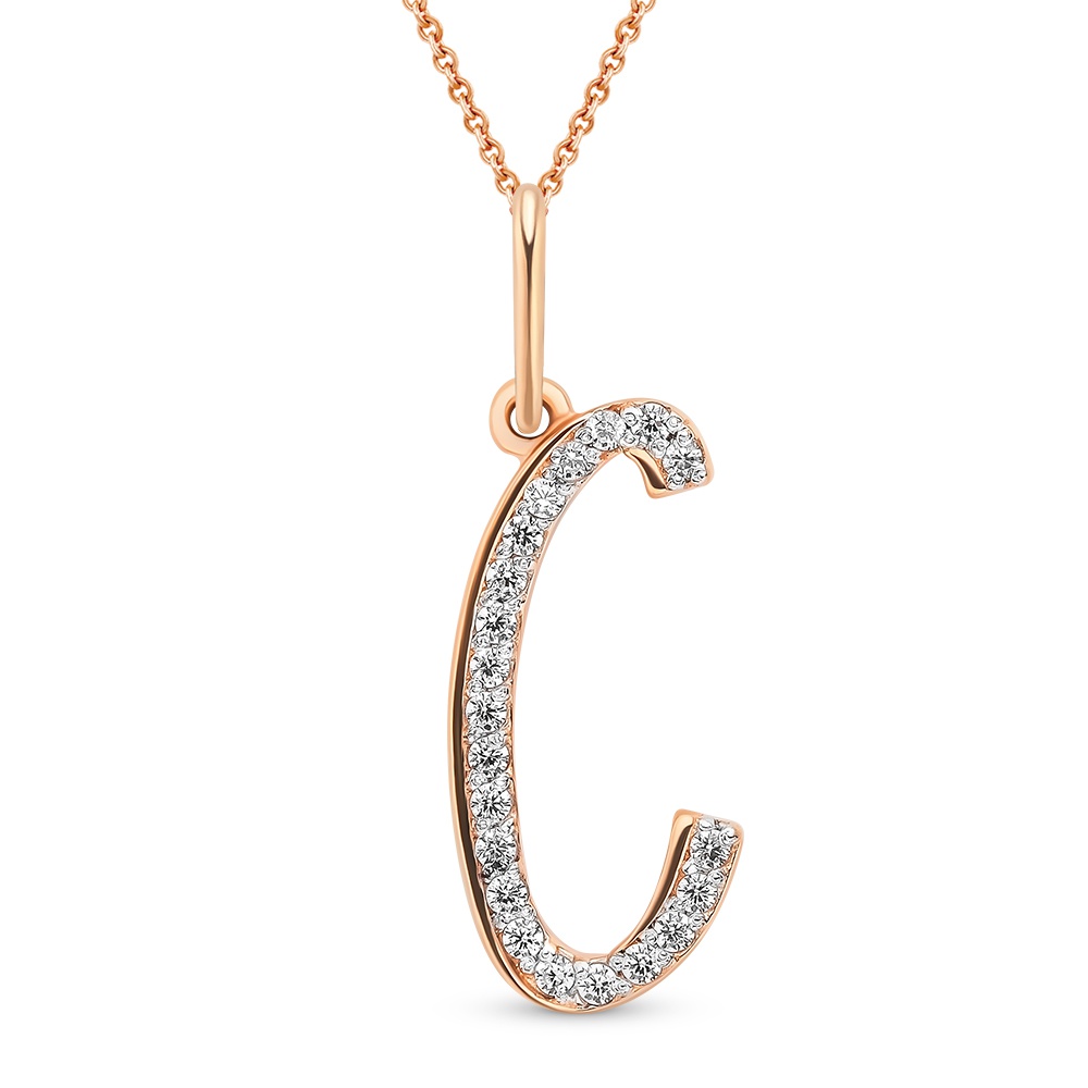 

Подвеска из красного золота 585Gold 603005079, фианит, 603005079