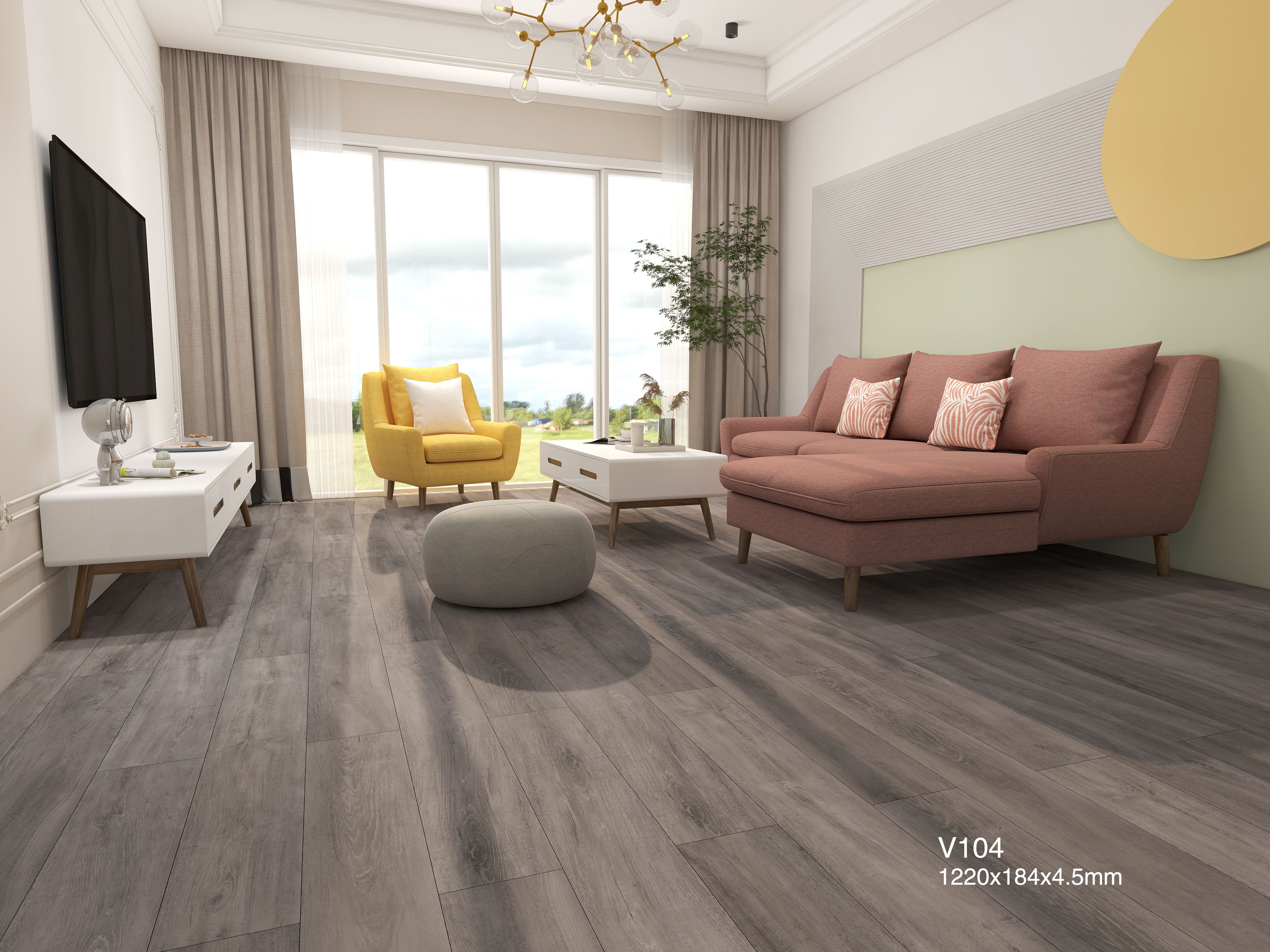 

Кварцвиниловая плитка Bettavilla дуб Крено VILLA 104 Дуб Дрена, Бежевый