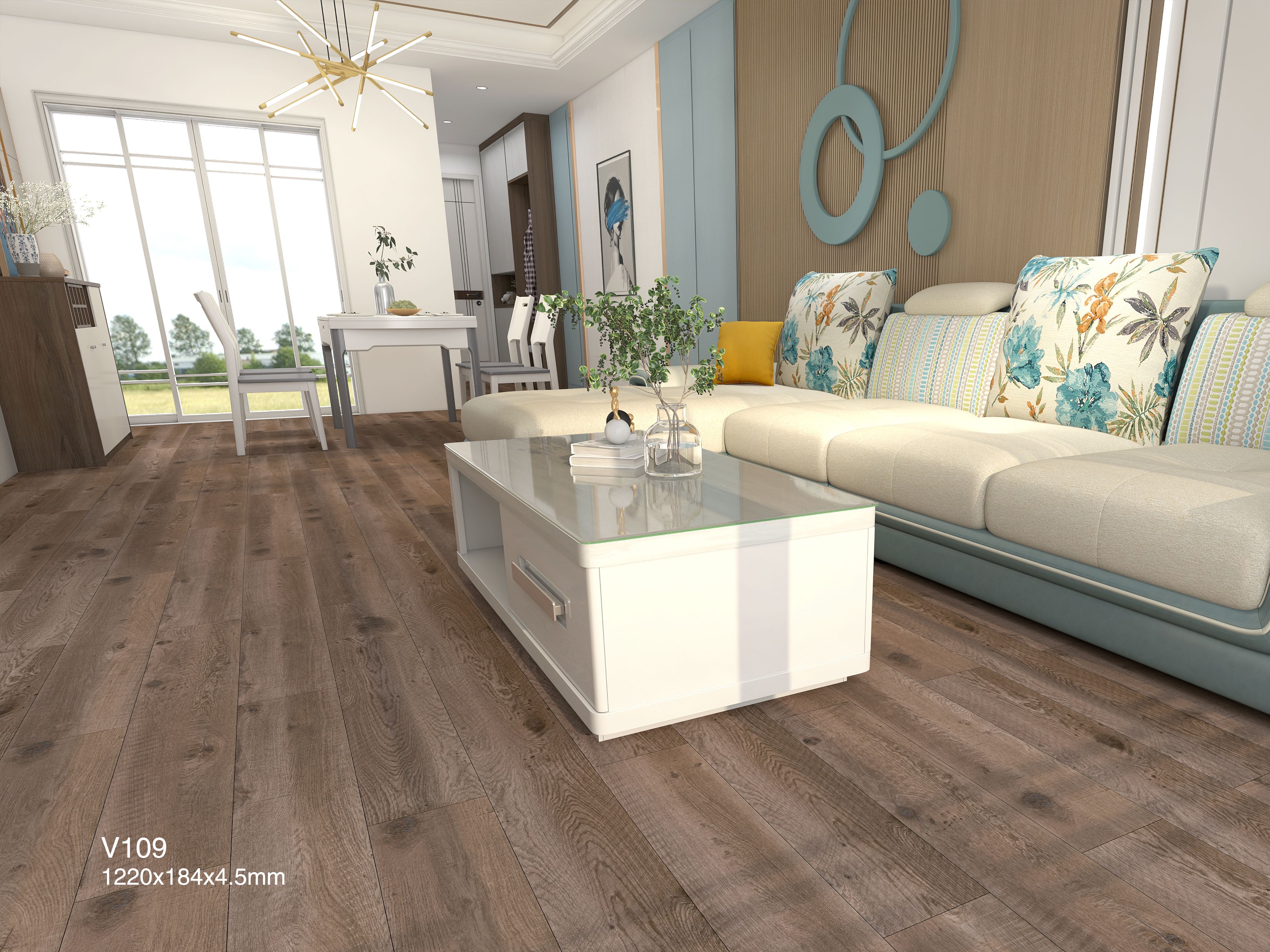 

Кварцвиниловая плитка замковая BETTA упсала дуб комано 2,16 кв.м VILLA 109 Дуб Комано, Бежевый