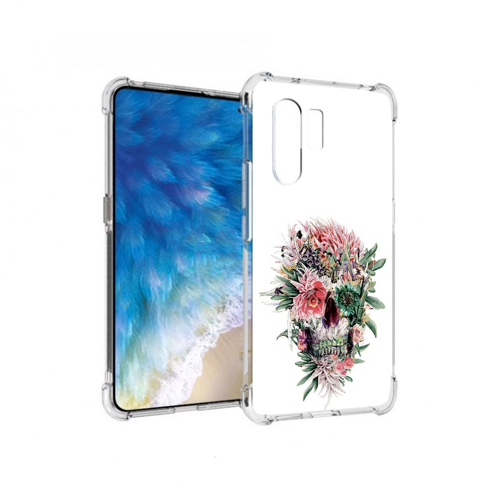 

Чехол MyPads Tocco для Vivo X30 череп из цветов (PT142331.408.677), Прозрачный, Tocco