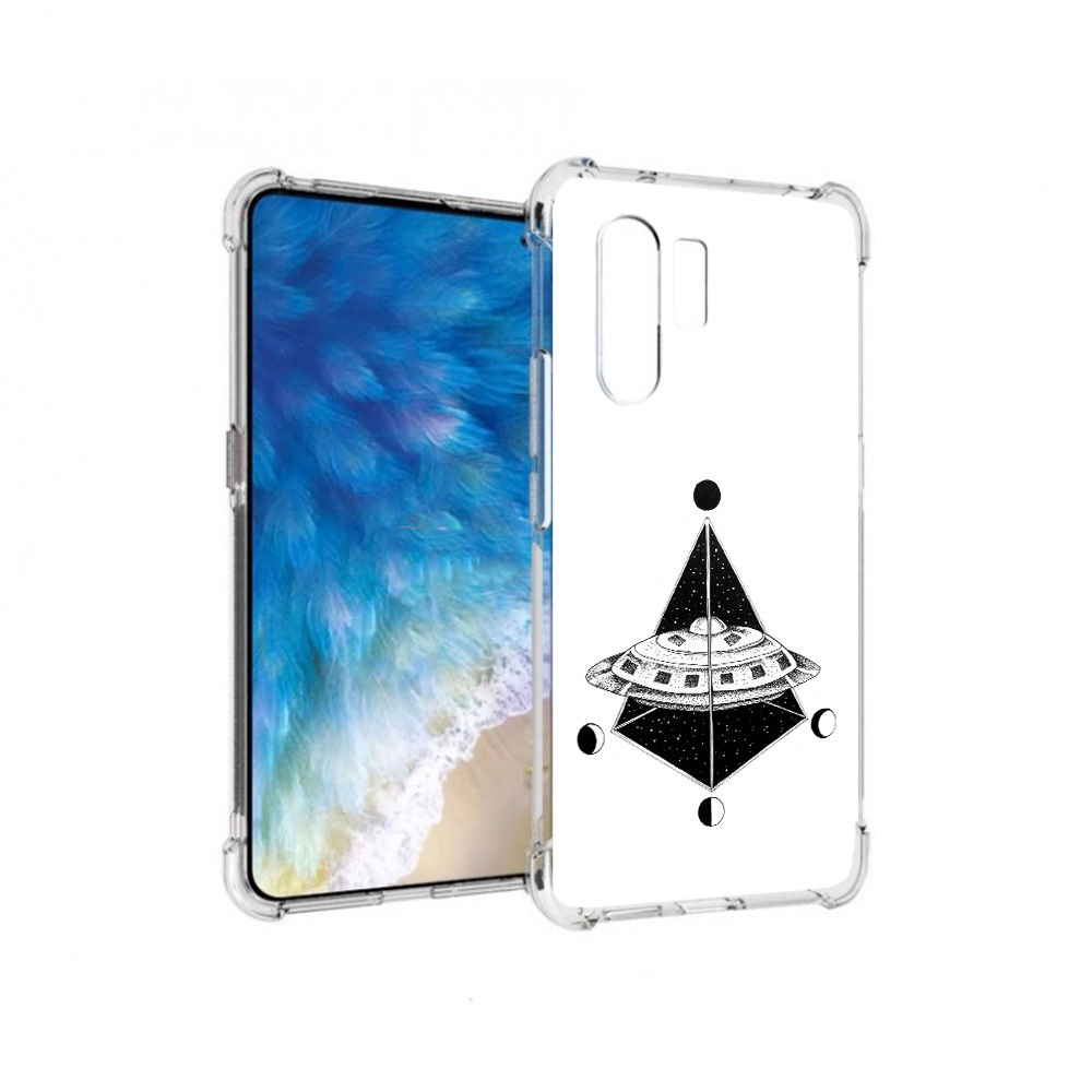 

Чехол MyPads Tocco для Vivo X30 черно белая летающая тарелка (PT142331.408.679), Прозрачный, Tocco