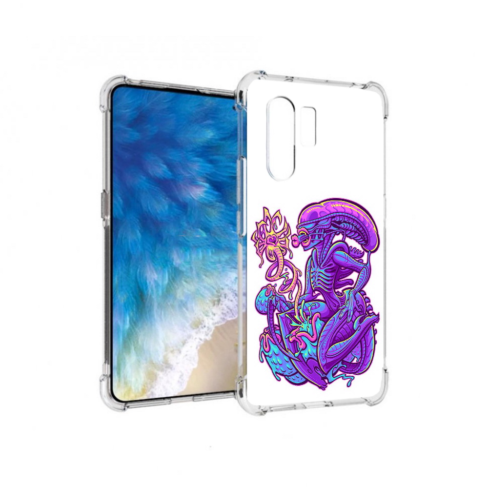 

Чехол MyPads Tocco для Vivo X30 чужой фиолетовый цвет (PT142331.408.693), Прозрачный, Tocco