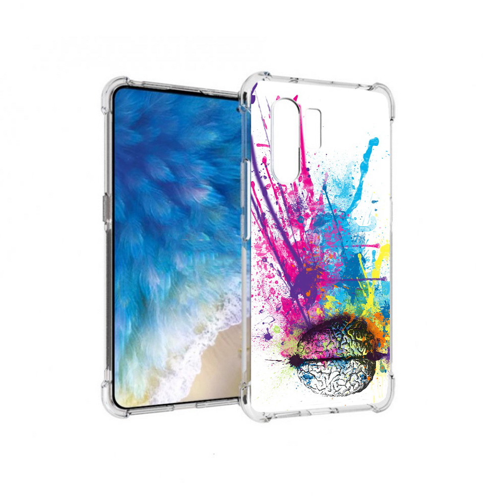 

Чехол MyPads Tocco для Vivo X30 яркий красочный мозг (PT142331.408.710), Прозрачный, Tocco