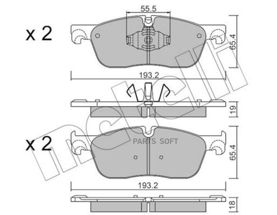 

22-1123-1 Колодки Дисковые Передние \ Jaguar F-Type/Xf Serie 2.0/2.0D 09>