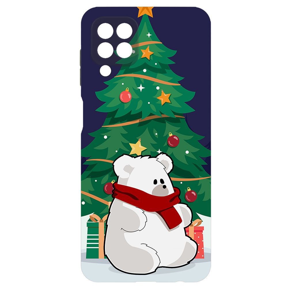 

Чехол-накладка Krutoff Софт Кейс Медвежонок для Samsung Galaxy M32 (M325) черный