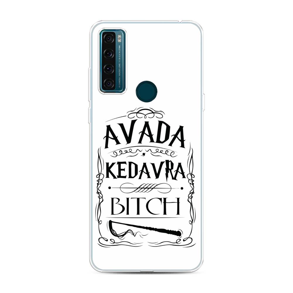 

Чехол для TCL 20 SE "Avada kedavra bitch", Белый;серый;черный, 290350-6