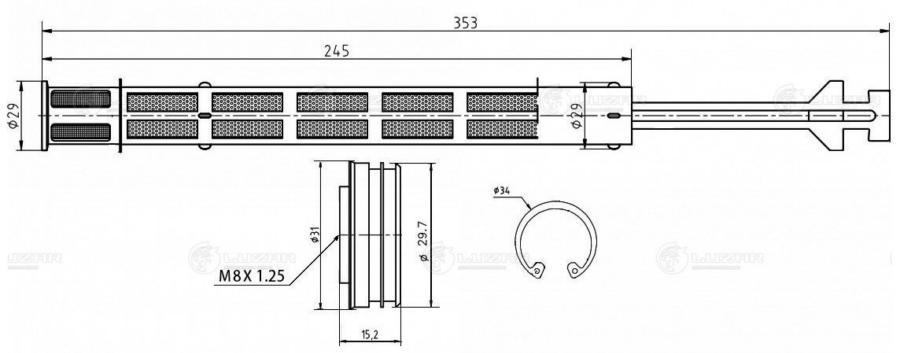 

Осушитель конд. для а/м Mercedes-Benz Vito/Viano (W639) (03-)/VW Passat (B6) (05-) (LCD 15