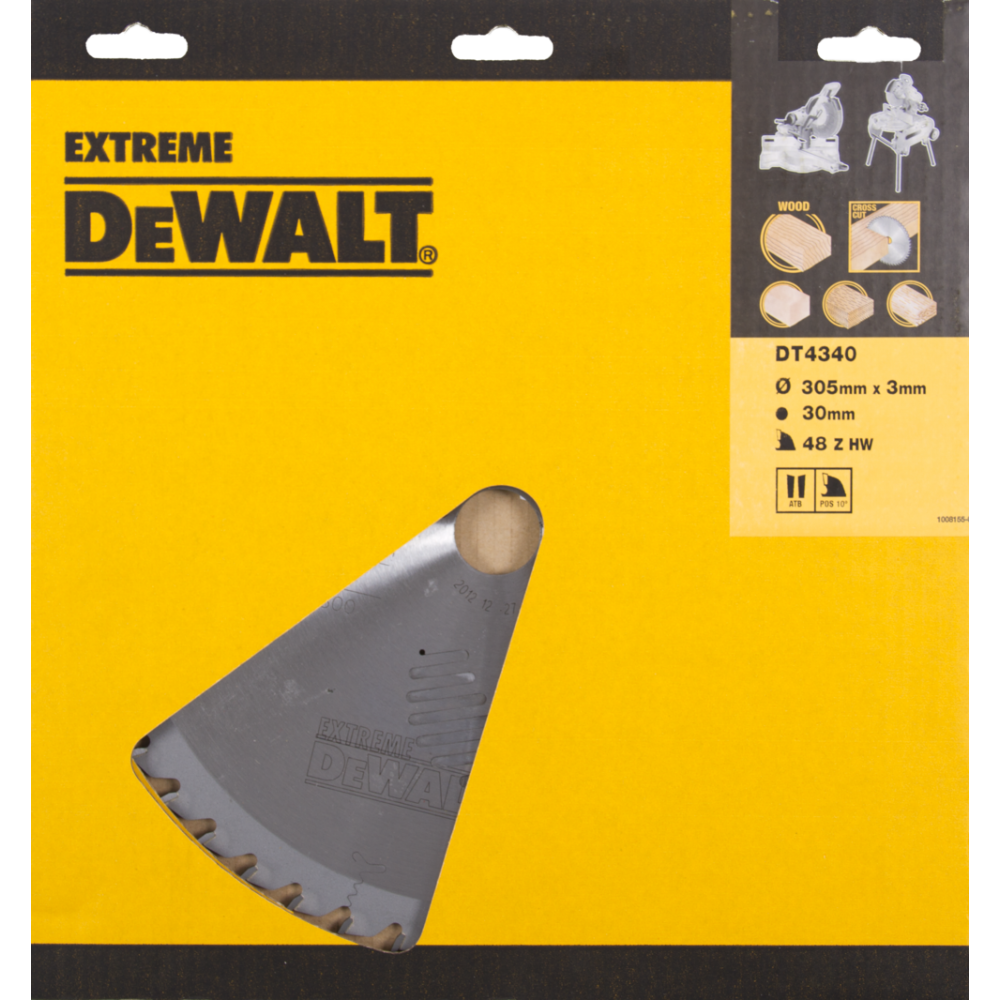 фото Диск пильный dewalt extreme workshop dt4340-qz, 305*30*3мм