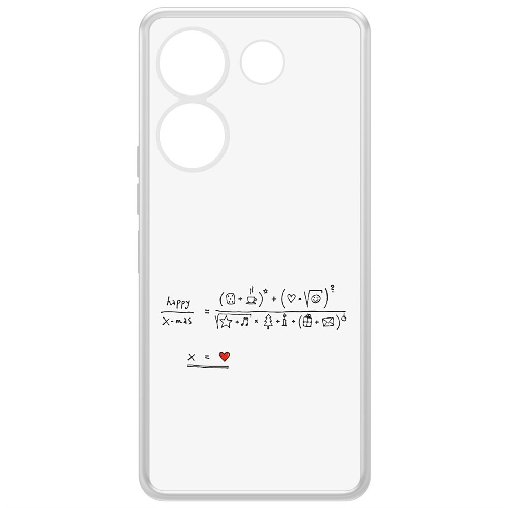 

Чехол-накладка Krutoff Clear Case Праздничная формула для Tecno Camon 20 Pro, Прозрачный