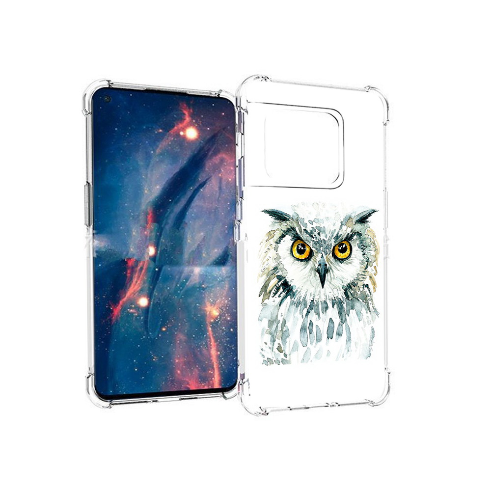

Чехол MyPads Tocco для OnePlus 10 Pro Серьезная сова (PT224239.133.156), Прозрачный, Tocco