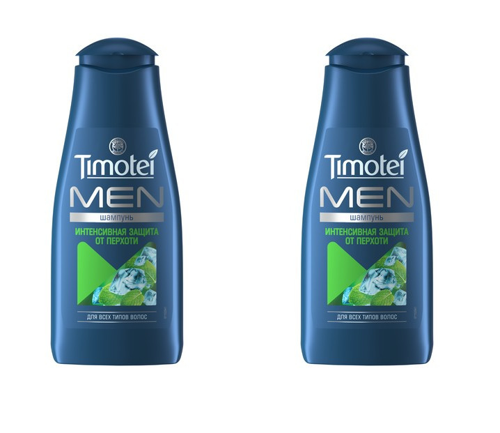 Купить Шампунь для волос мужской Timotei MEN Интенсивная защита от перхоти, 400 мл, 2 штуки