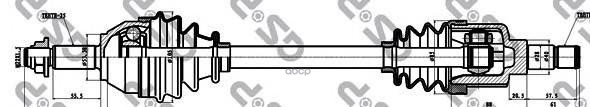 

Привод В Сборе Лев.ford Focus 1.4-1.8L 98-2004 218042 GSP 218042