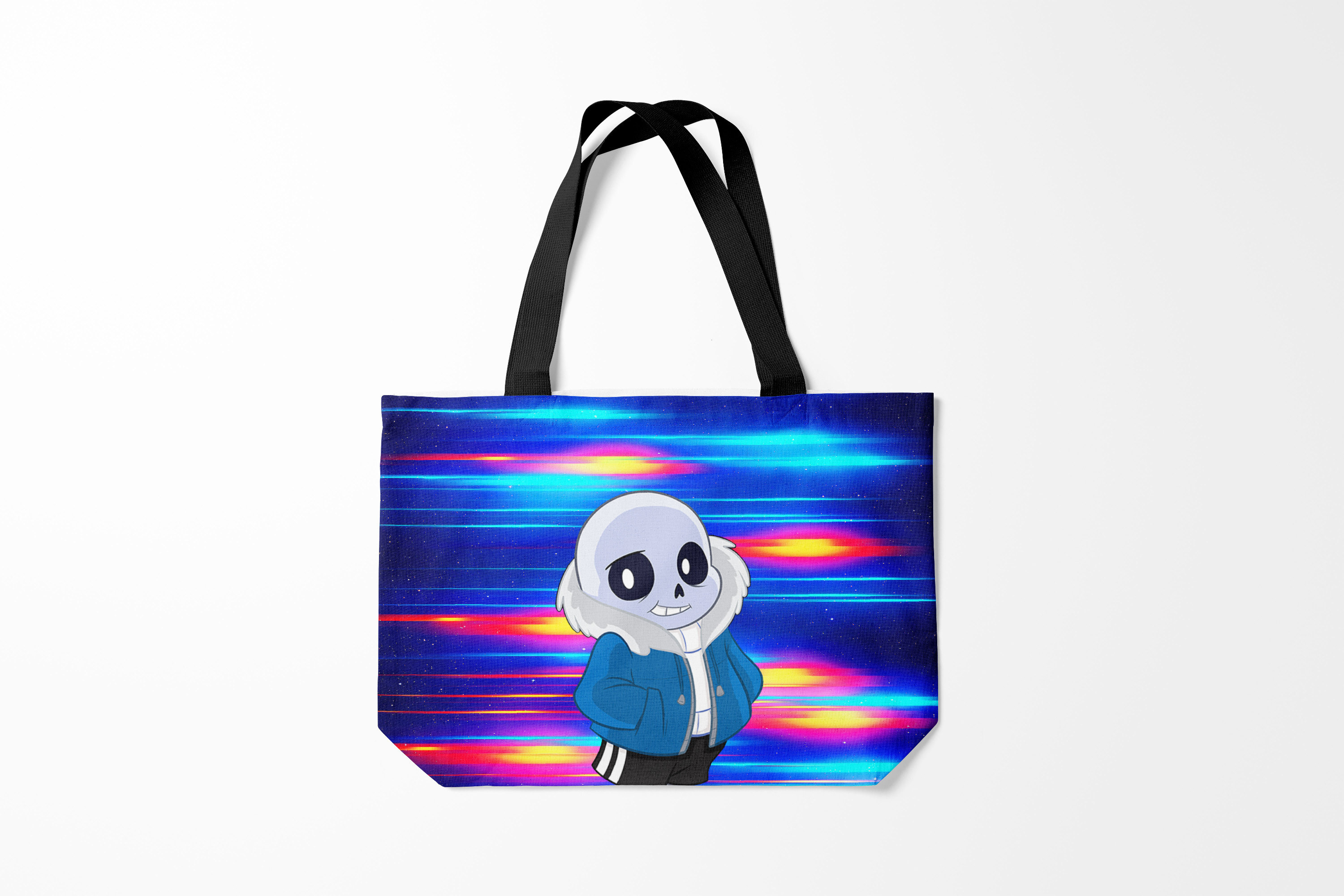 

Сумка шoппер унисекс Burnettie Undertale Sans Санс, синий, Undertale Sans Санс