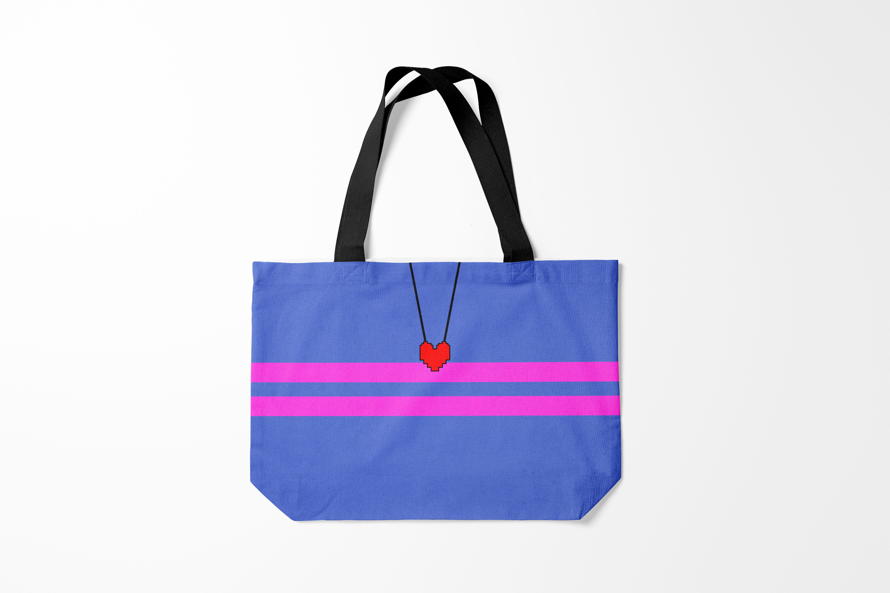 

Сумка шoппер унисекс Burnettie Undertale FRISK ФРИСК, фиолетовый, Undertale FRISK ФРИСК