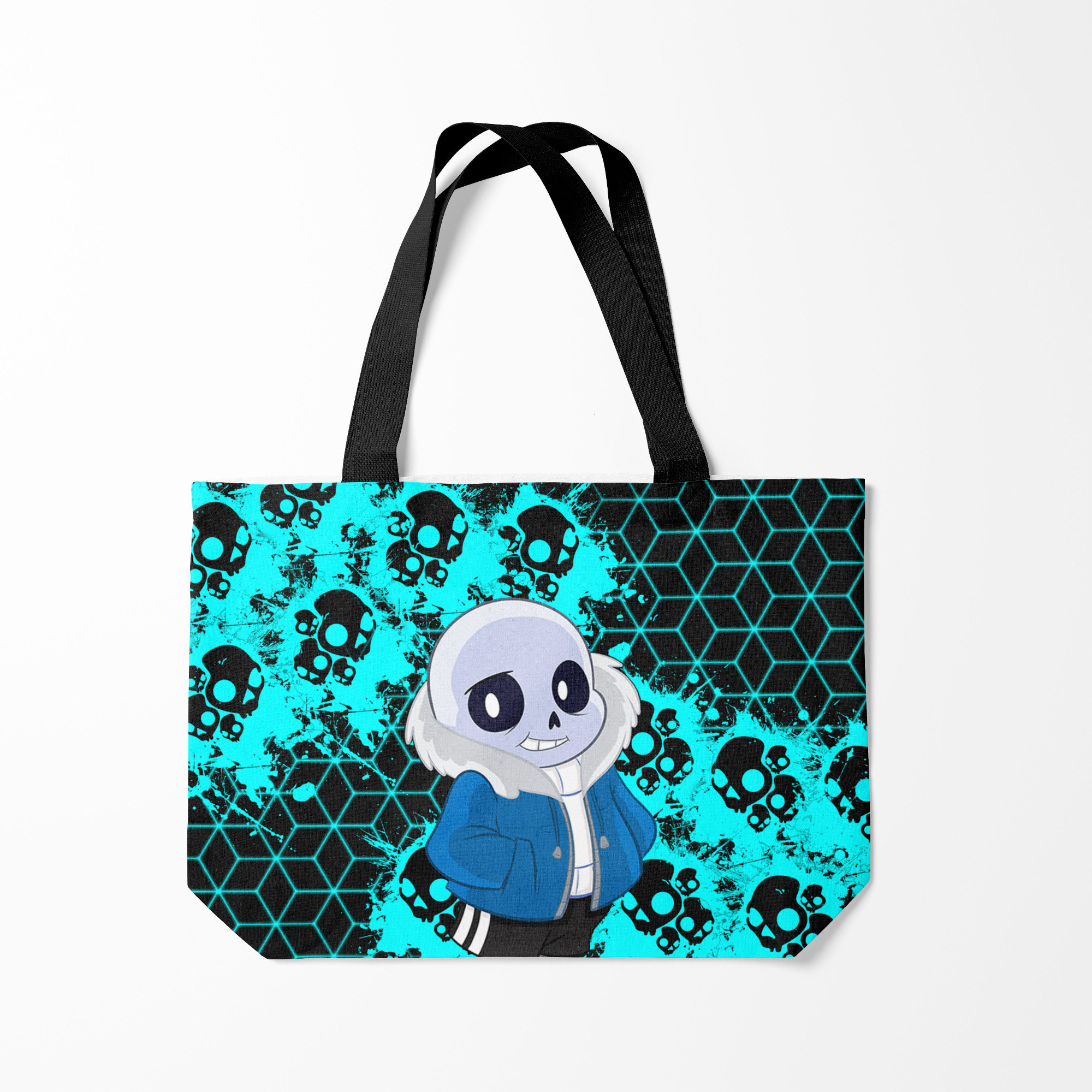 

Сумка шoппер унисекс Burnettie Sans Санс, бирюзовый; черный, Sans Санс