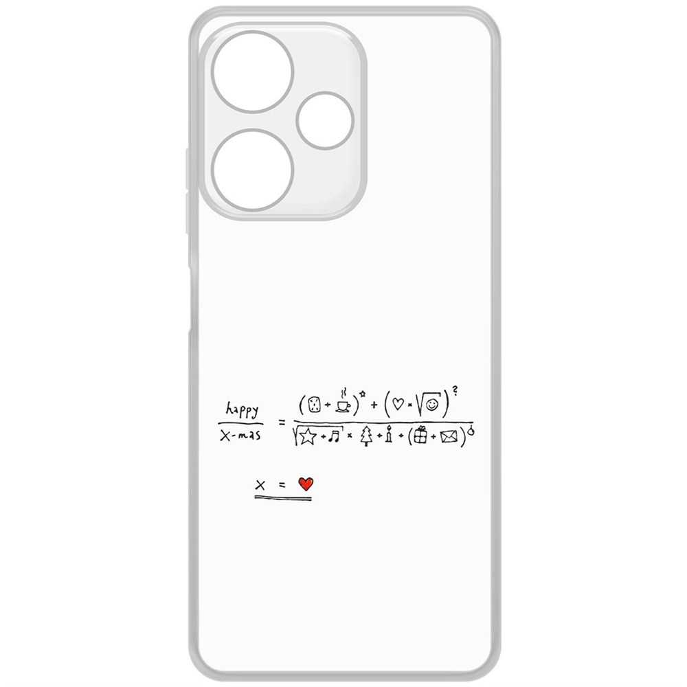 

Чехол-накладка Krutoff Clear Case Праздничная формула для INFINIX Hot 30i, Прозрачный