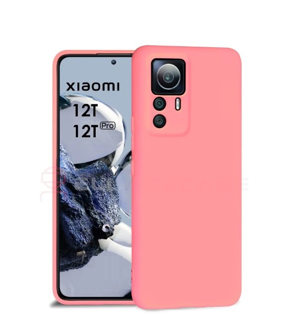 

Чехол для Xiaomi 12T розовый, силикон (IS010087)