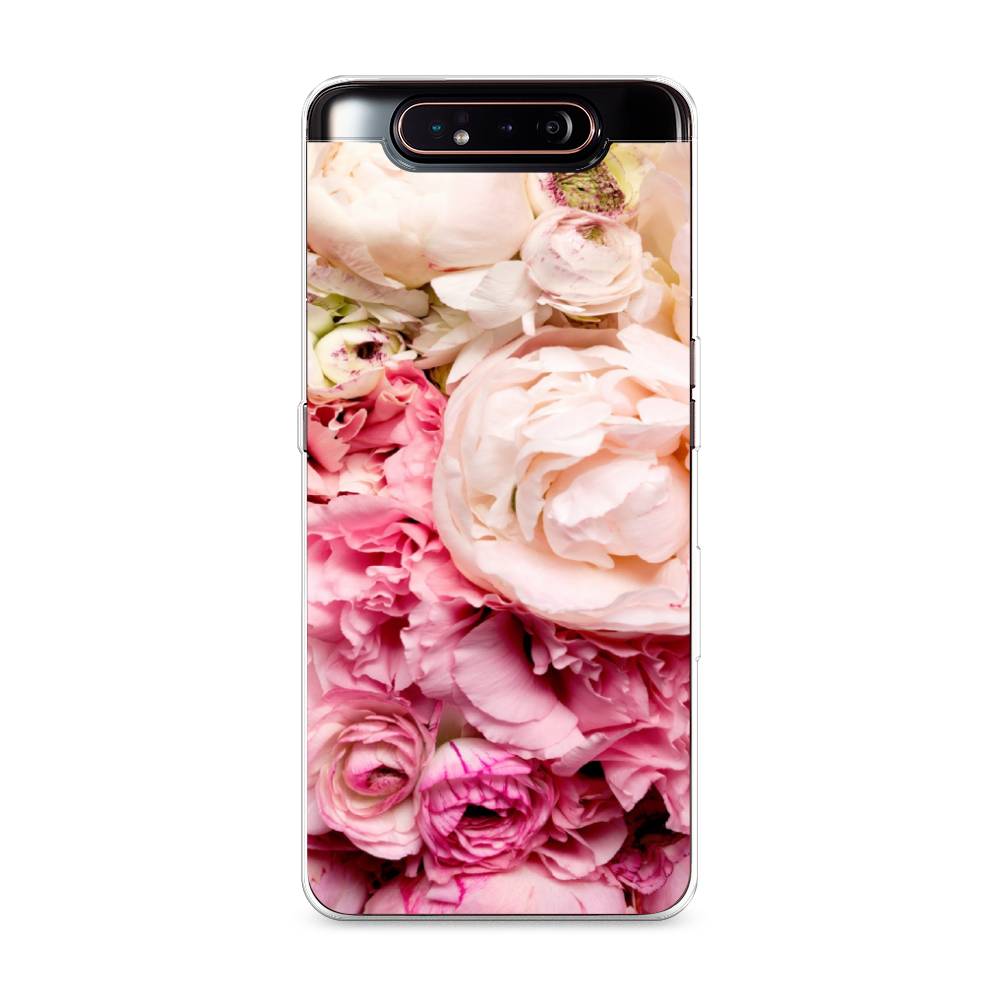 

Чехол Awog на Samsung Galaxy A80 "Пионы яркие", Разноцветный, 28350-8