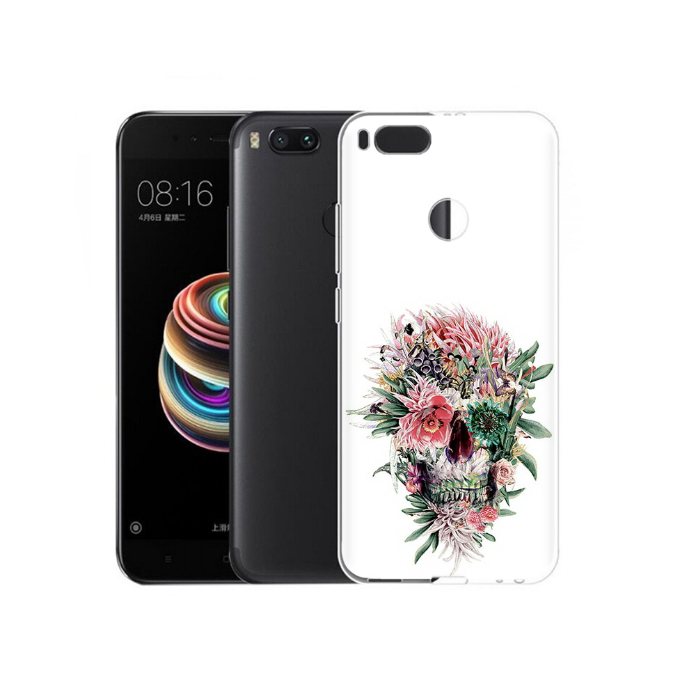 

Чехол MyPads Tocco для Xiaomi Mi 5X череп из цветов (PT75177.336.677), Прозрачный, Tocco