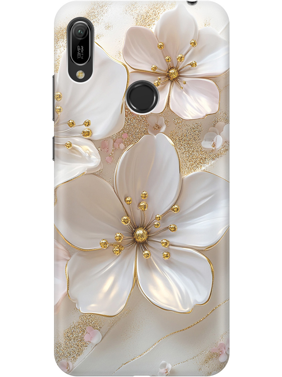 

Чехол на Honor 8A/8A Pro, Huawei Y6 (2019)/Y6 Prime (2019) с принтом 864124, Прозрачный;белый;золотистый, 720668323