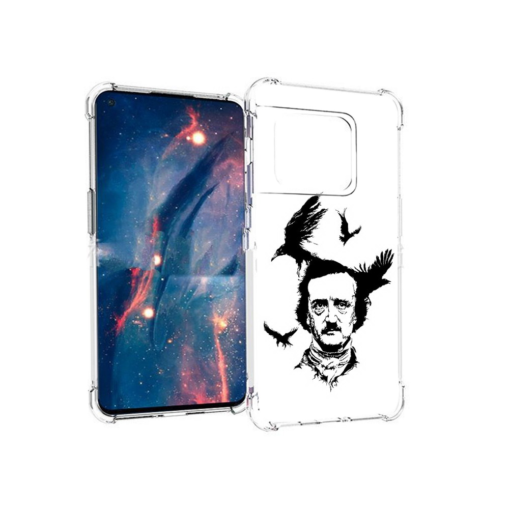 

Чехол MyPads Tocco для OnePlus 10 Pro Эдгар Аллан черно белый (PT224239.133.204), Прозрачный, Tocco
