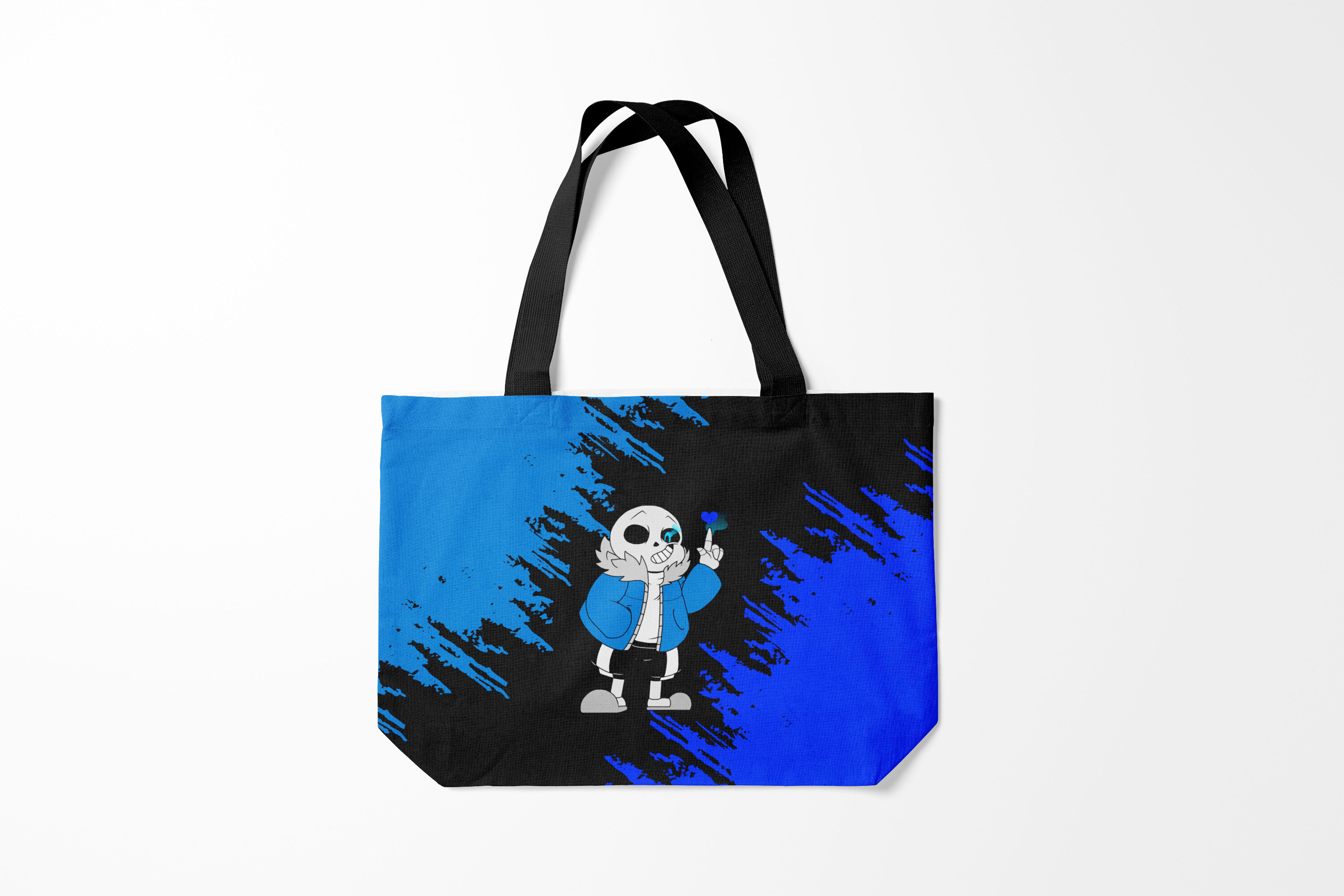 

Сумка шoппер унисекс Burnettie Undertale, черный; синий, Undertale