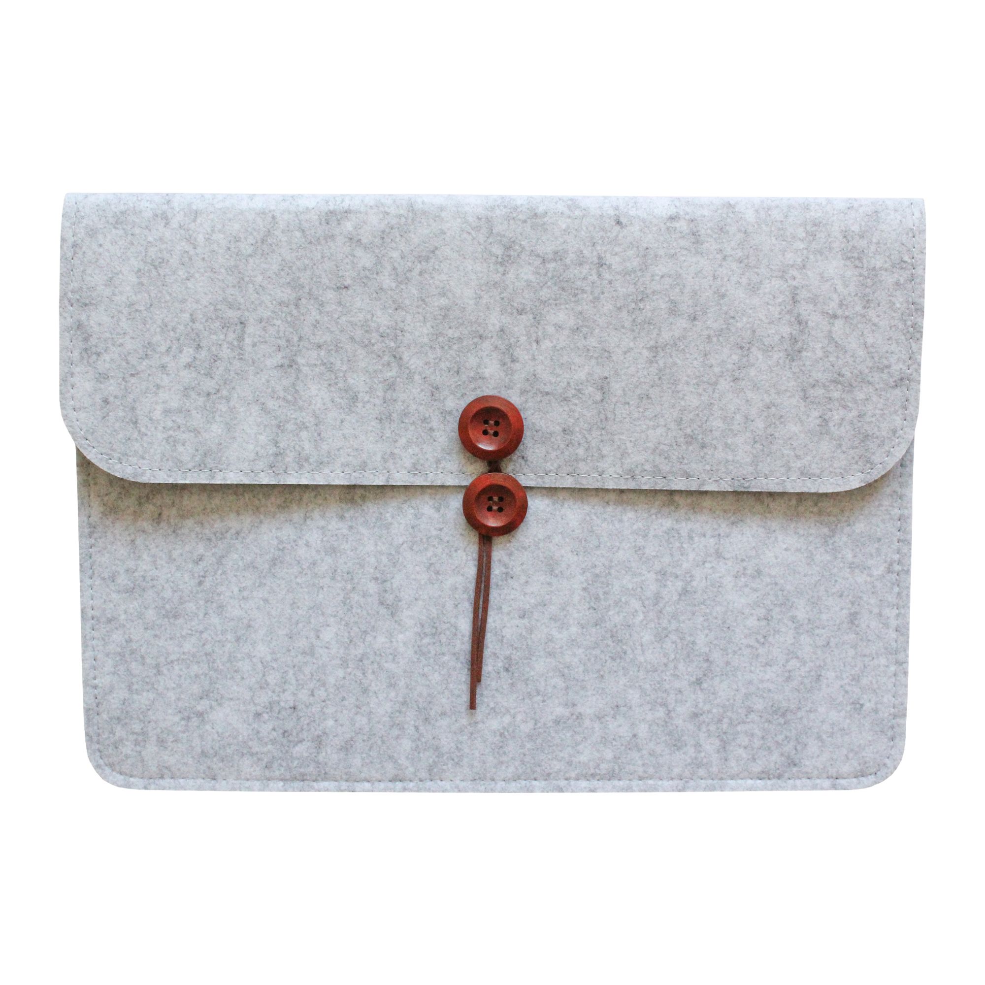 

Чехол для ноутбука унисекс Jamme Felt 14" светло-серый, Felt