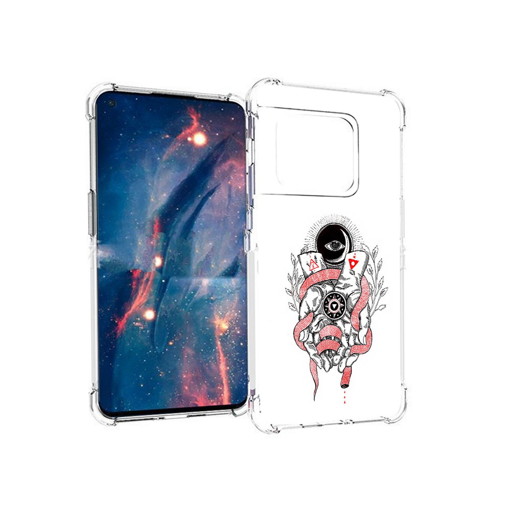 

Чехол MyPads Tocco для OnePlus 10 Pro абстрация связанные руки (PT224239.133.213), Прозрачный, Tocco
