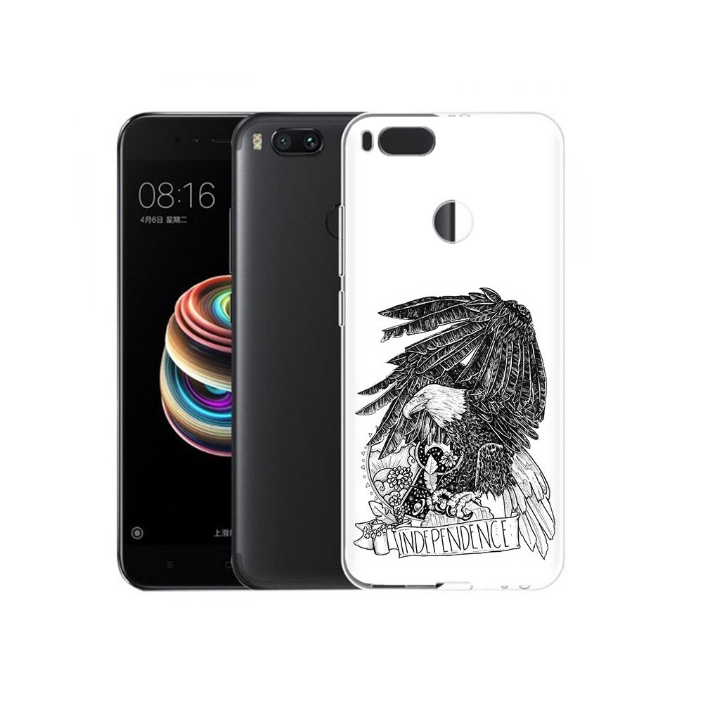 

Чехол MyPads Tocco для Xiaomi Mi 5X черно белый сокол (PT75177.336.688), Прозрачный, Tocco