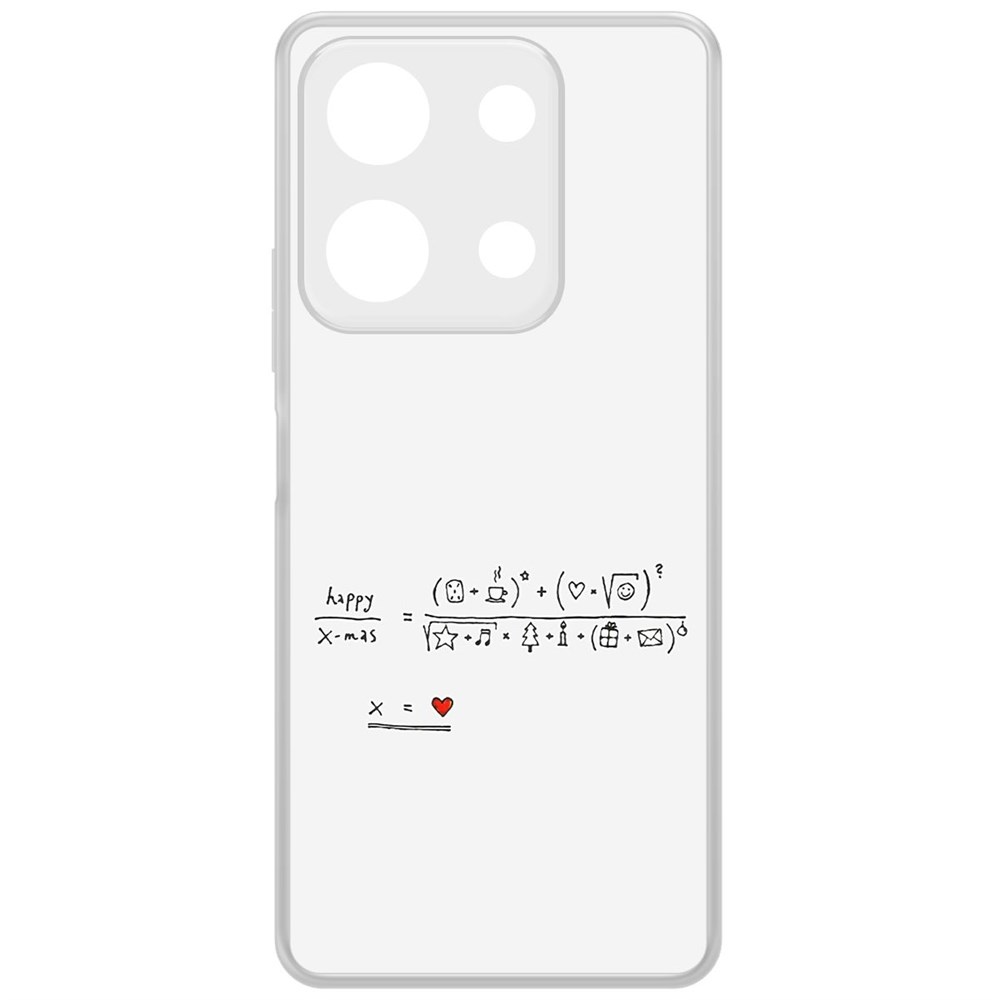 

Чехол-накладка Krutoff Clear Case Праздничная формула для INFINIX Note 30, Прозрачный