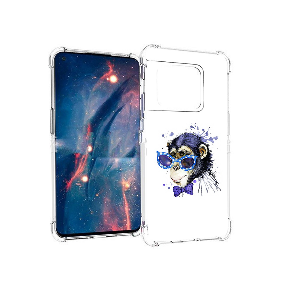 

Чехол MyPads Tocco для OnePlus 10 Pro акварельная обезьяна (PT224239.133.216), Прозрачный, Tocco