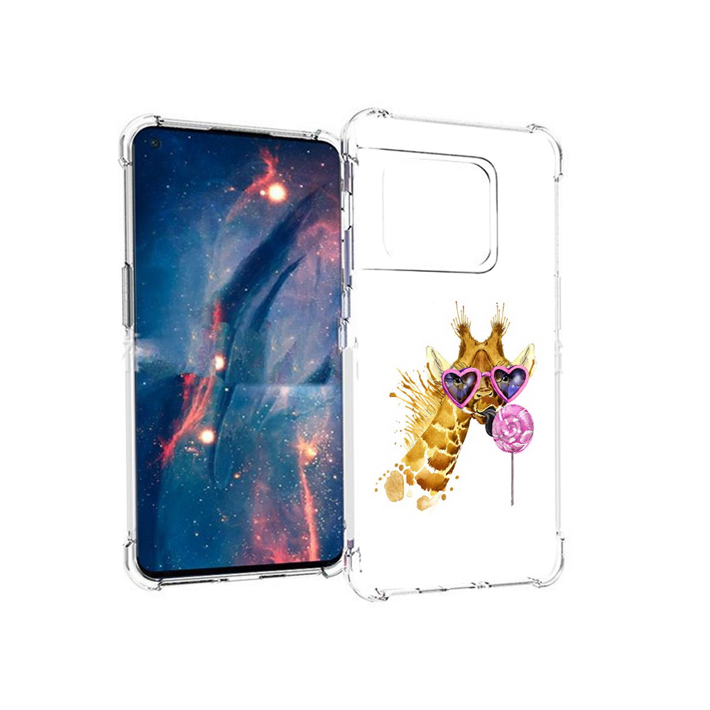 

Чехол MyPads Tocco для OnePlus 10 Pro акварельный жираф (PT224239.133.217), Прозрачный, Tocco