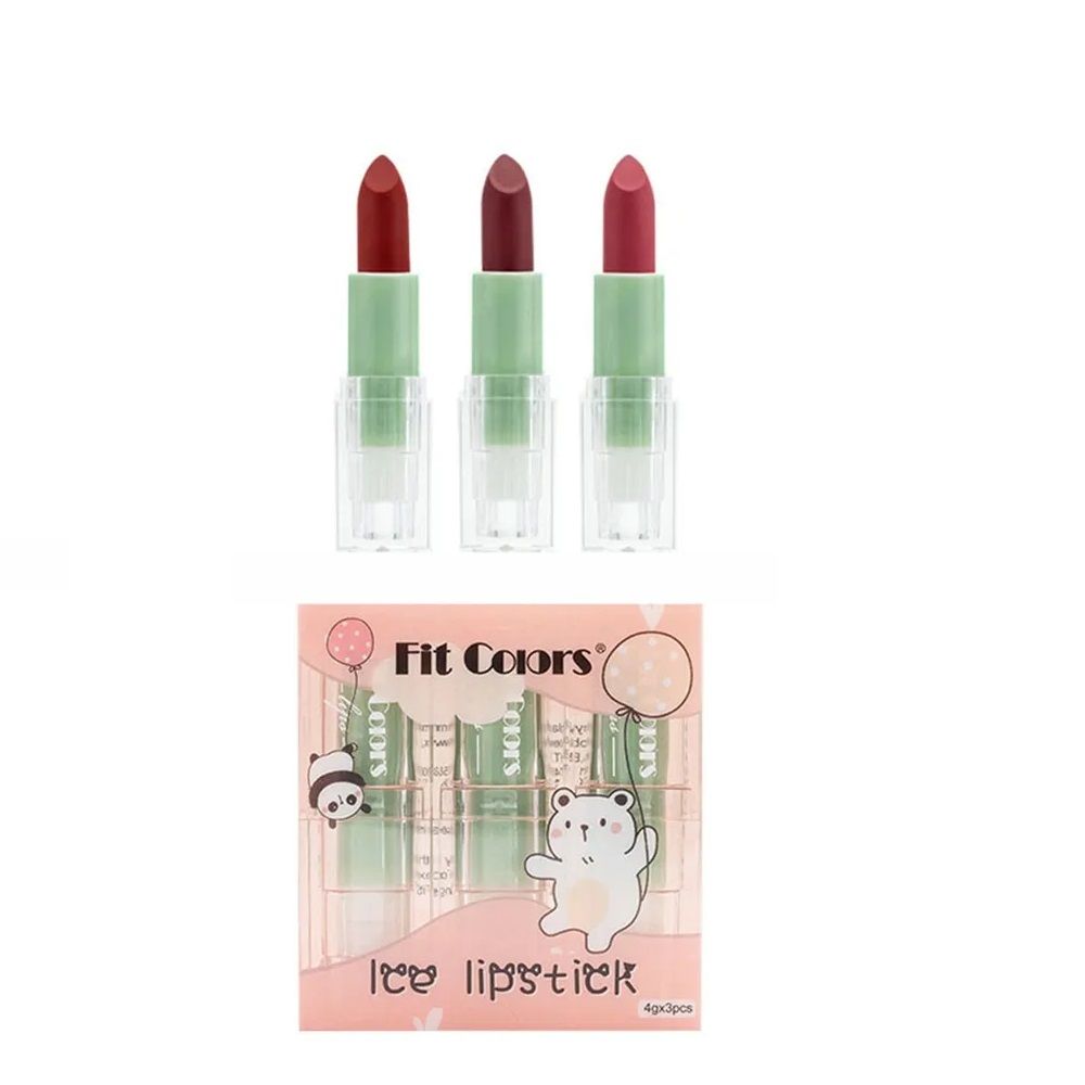 

Набор мини помад Fit Colors из 3 штук, цвет №01.