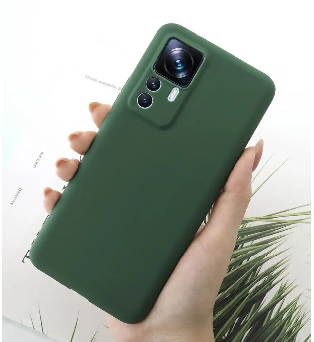 

Чехол для Xiaomi 12T темно-зеленый, силикон (IS010087)