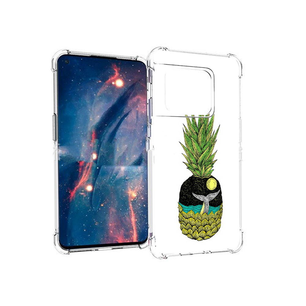 

Чехол MyPads Tocco для OnePlus 10 Pro ананас с китом (PT224239.133.220), Прозрачный, Tocco