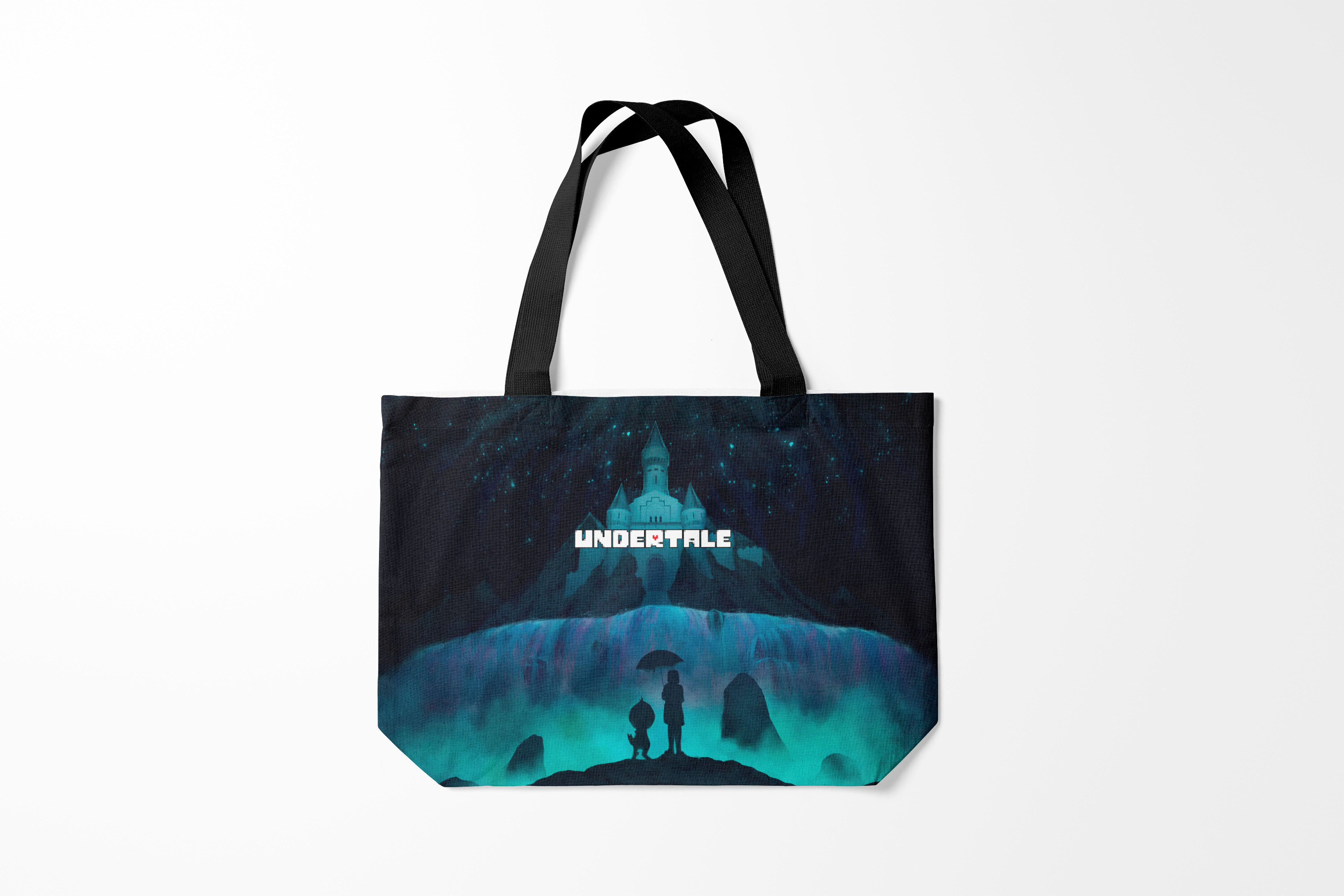 

Сумка шoппер унисекс Burnettie Undertale, черный; бирюзовый, Undertale