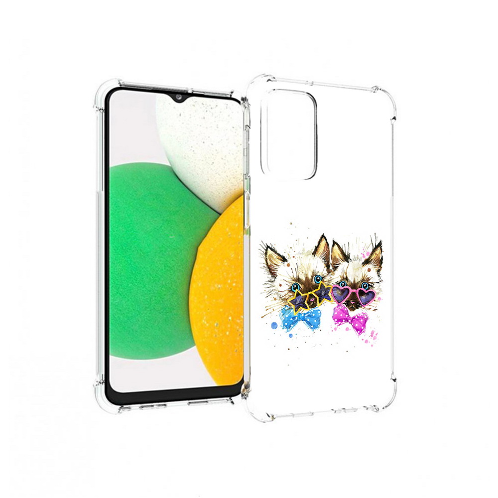 

Чехол MyPads Tocco для Samsung Galaxy A23 милые котята, Прозрачный, Tocco