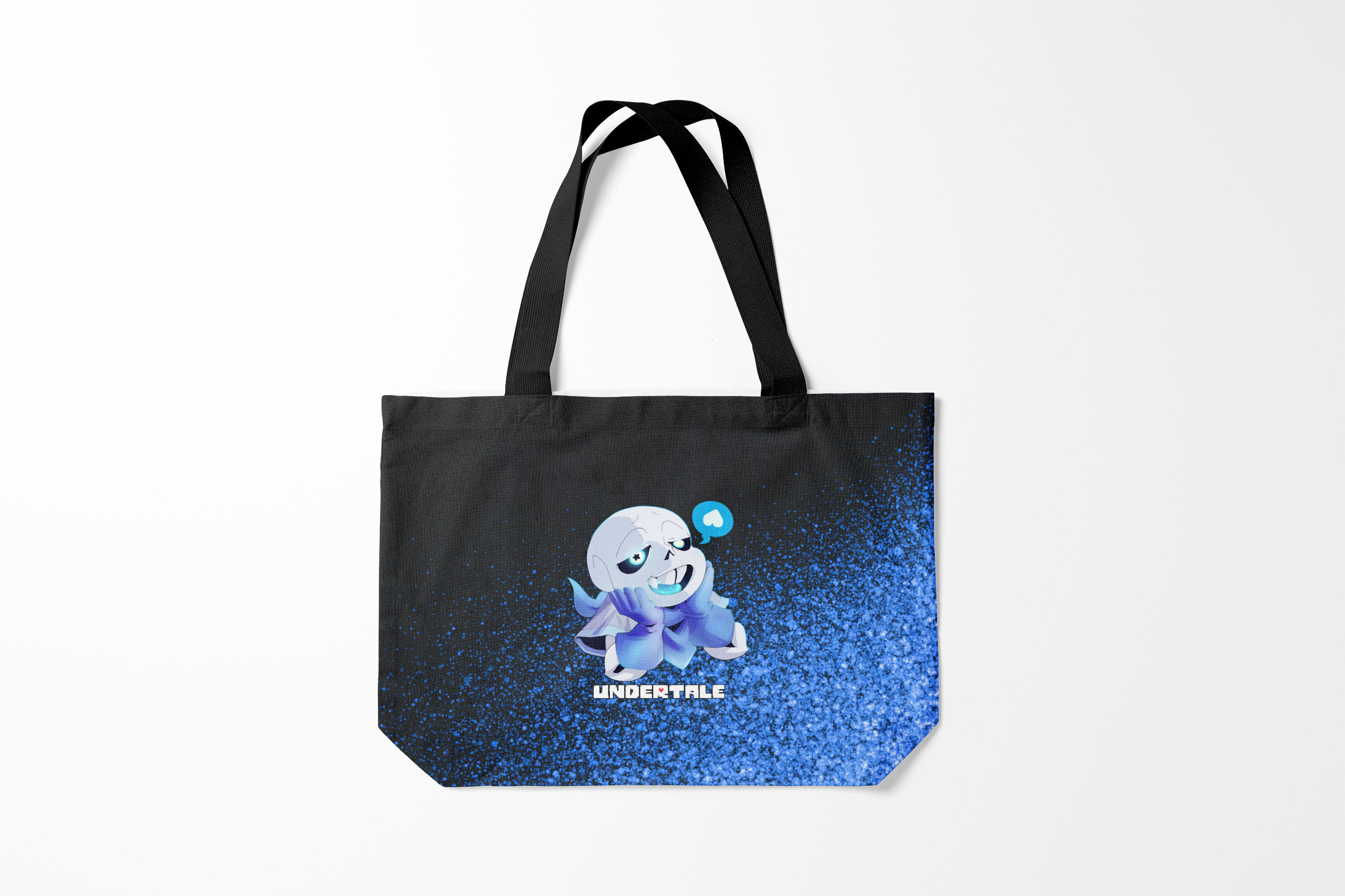 

Сумка шoппер унисекс Burnettie Undertale, черный; синий, Undertale